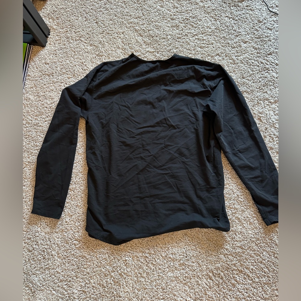 BYLT Basics Black Long Sleeve Tee - Picture 2 of 2